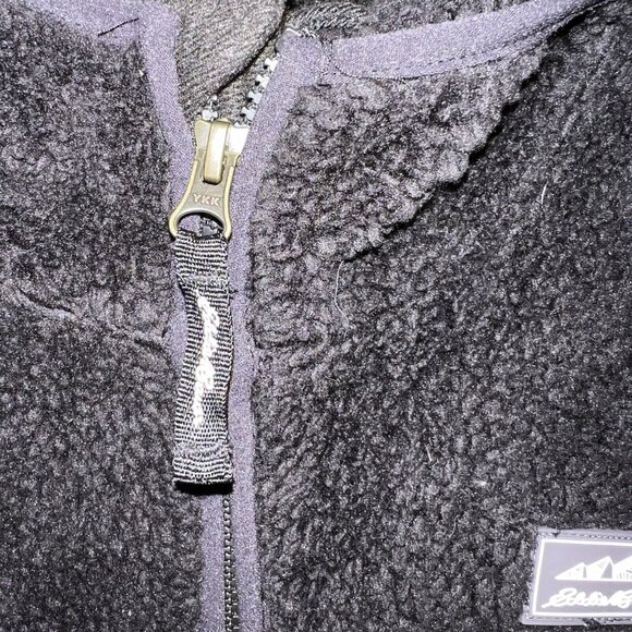 Girls Eddie Bauer Black Fleece Plush Full-Zip Up Jacket XL Size 14-16 (Womens S) - Picture 5 of 13